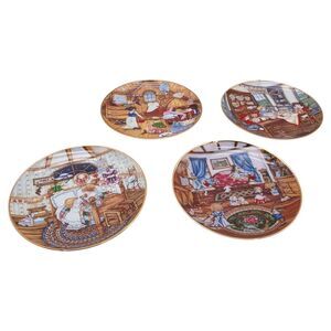 Lot of 4 Franklin Mint Limited Edition Collector Plate by Karyn E. Bell